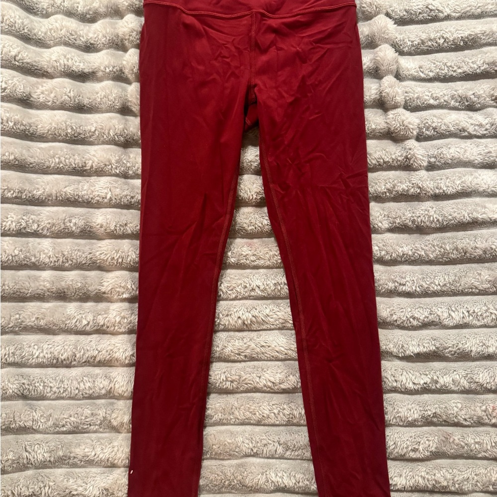 Athleta Ultra High-Rise Elation Leggings in Deep Brick Red NWOT Size XS
